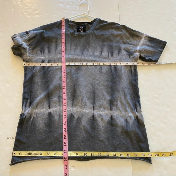 Thom Krom Tshirt Mens Small Tie Dye Tee Acid Wash Grey Crewneck Short Sleeve - Picture 11 of 11
